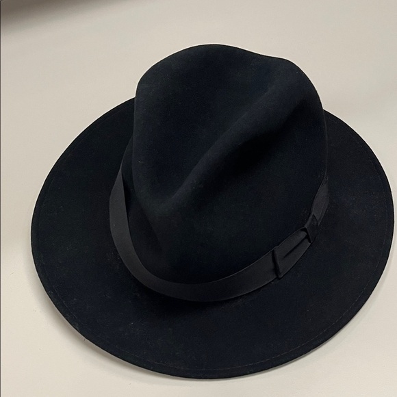 Bailey Co Black Wool Fedora Hat size XL main image 4